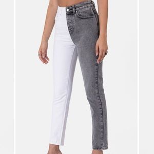 Adika Astro Color- block Mom Jeans
